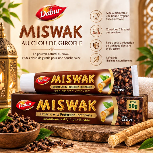 Dentifrice Miswak Clou de Girofle  (grand format 120g+50g offert)