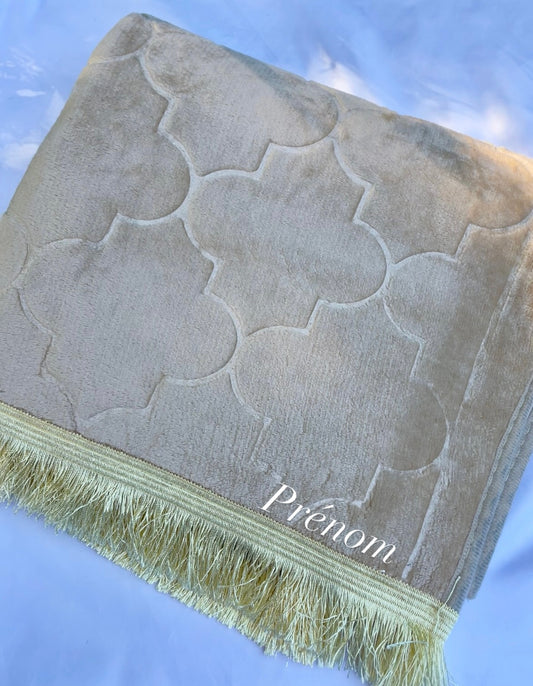 Tapis de prière personnalisé beige - Forme dôme