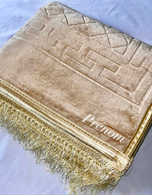 Tapis de prière personnalisé épais - Beige