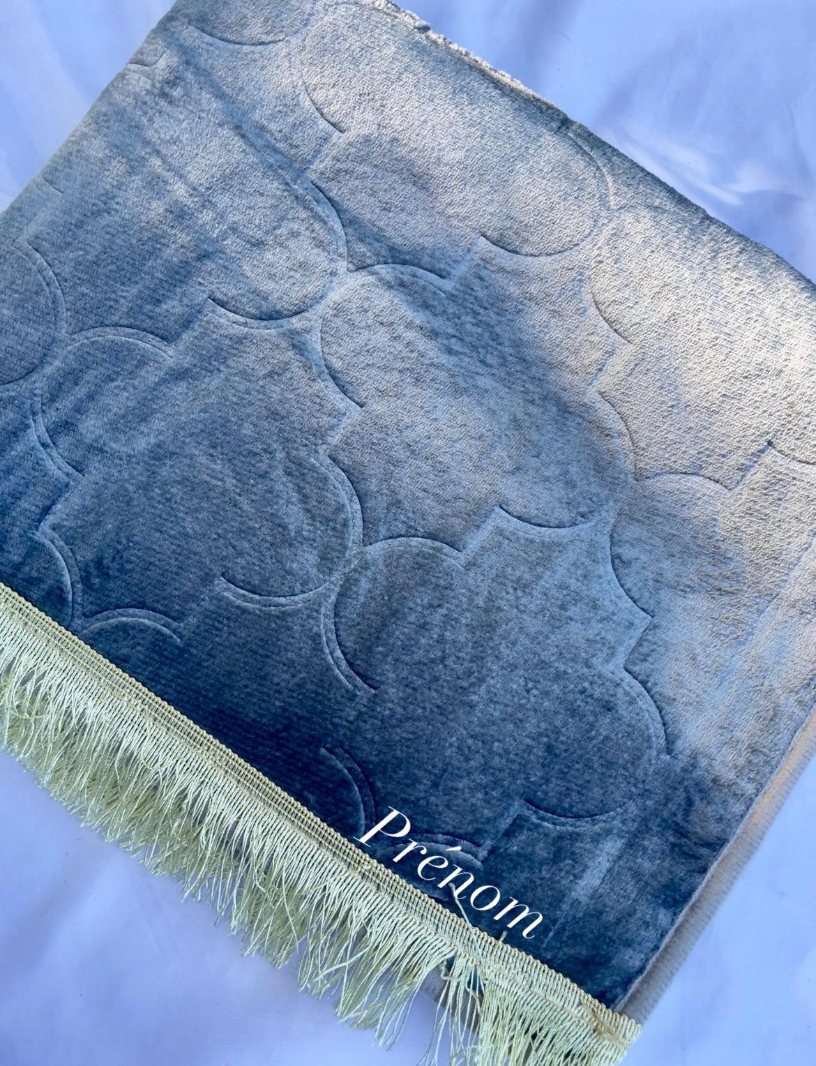 Tapis de prière personnalisé gris - Forme dôme