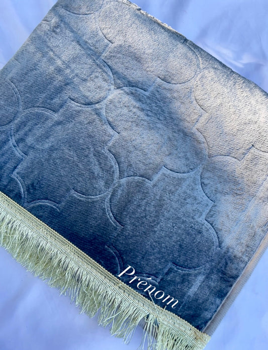 Tapis de prière personnalisé gris - Forme dôme