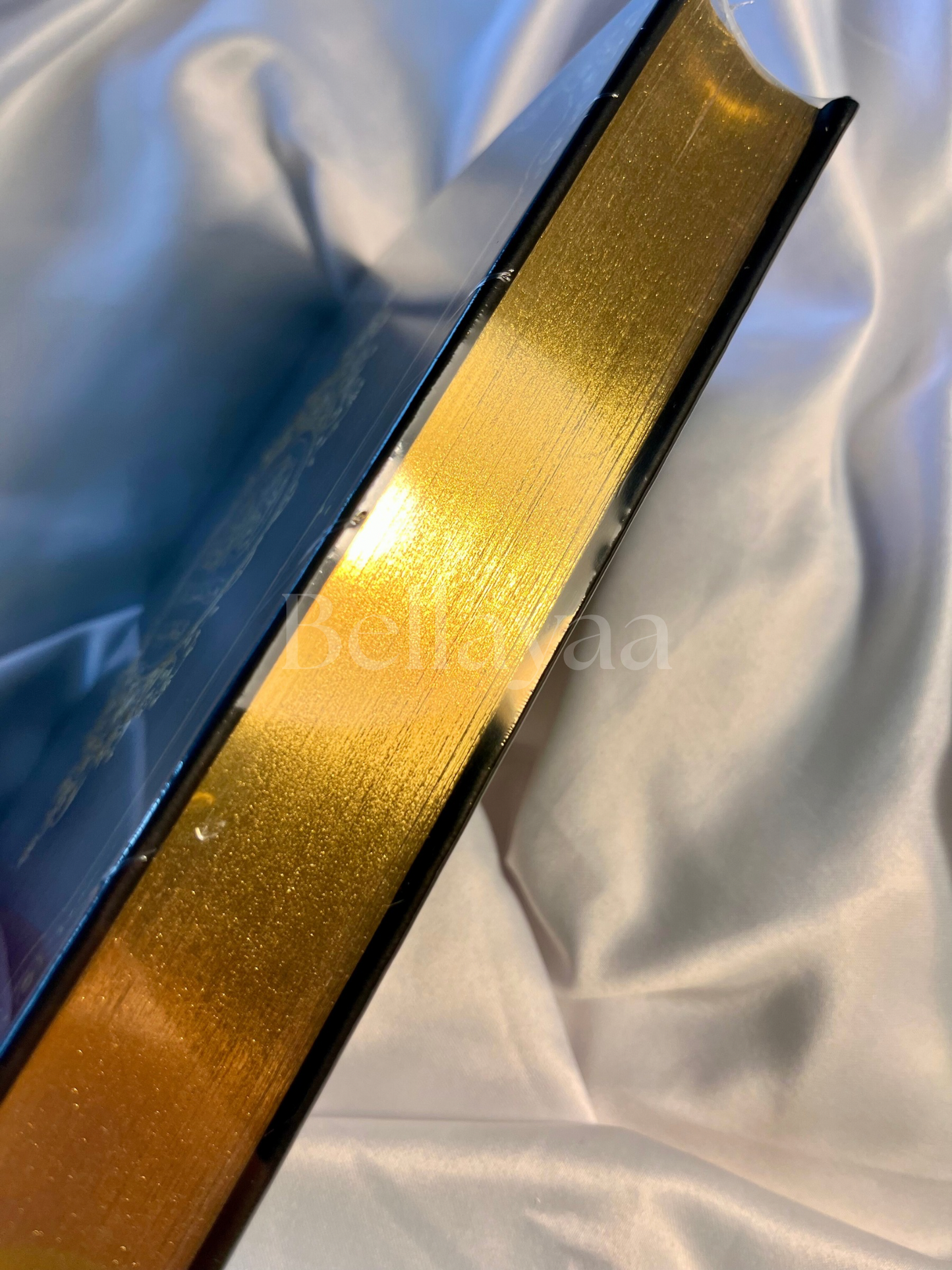 Le Saint Coran Arabe/Français QR Code Bordures dorées - Noir