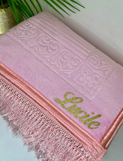 Tapis de prière personnalisé - Rose